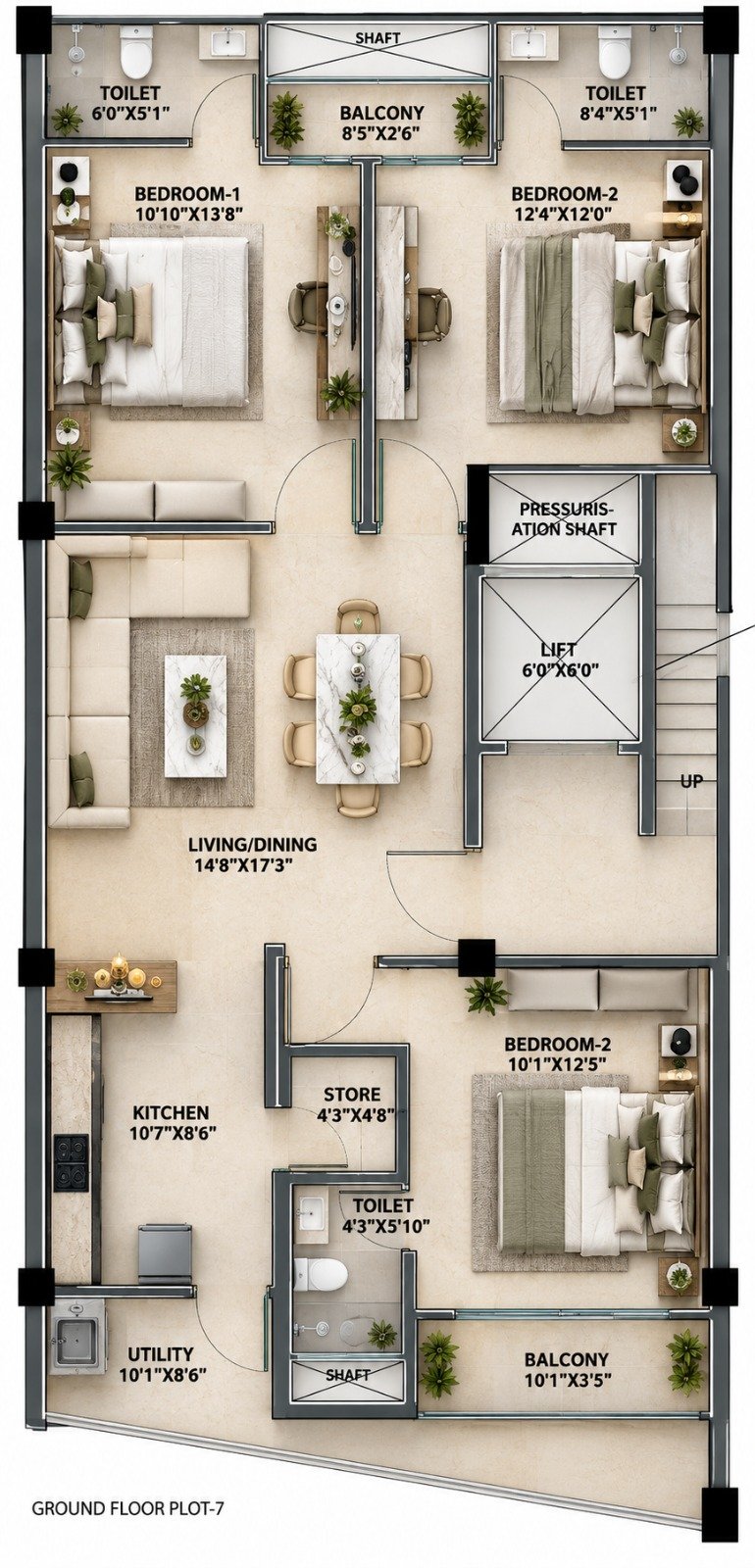 Plot 7 ground floor plan
